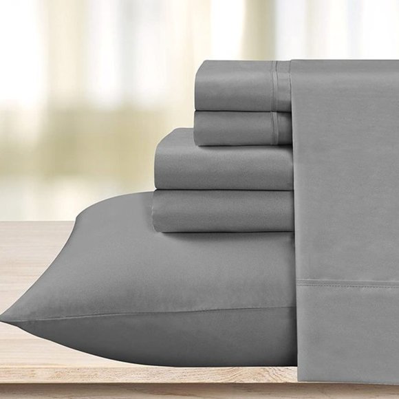 Brand New 4-Piece Grey Bedding Sheet - Picture 2 of 4